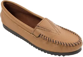 Minnetonka Women's Deerskin Gore Front Moccasin