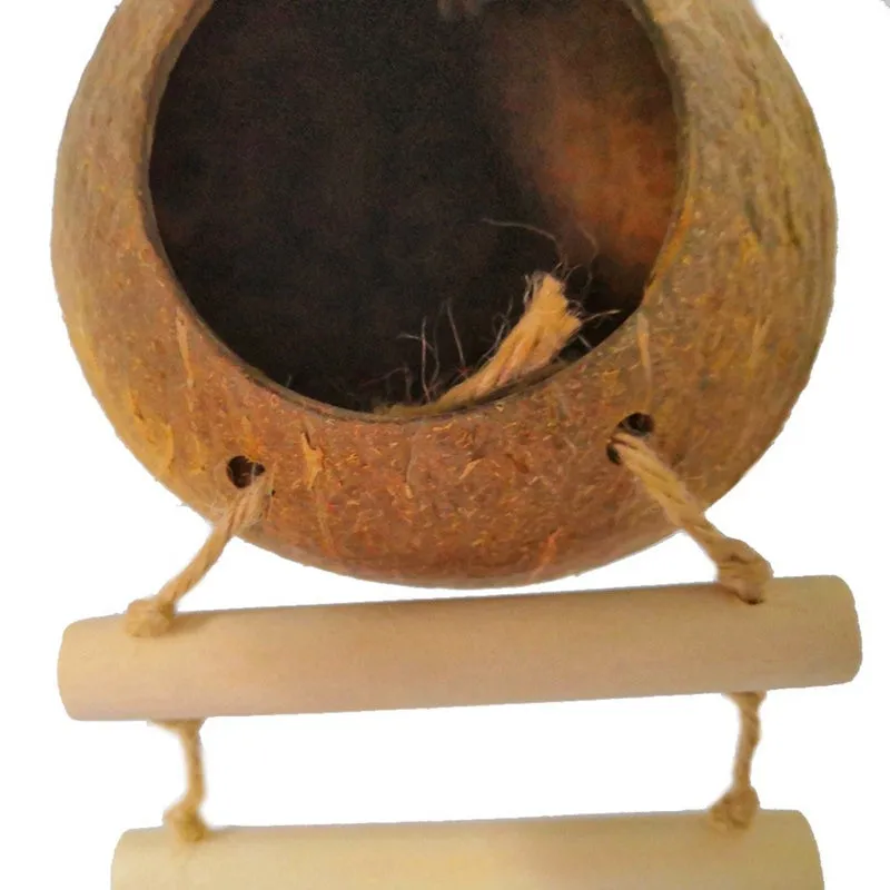 Natural Coconut Shell Bird Nest