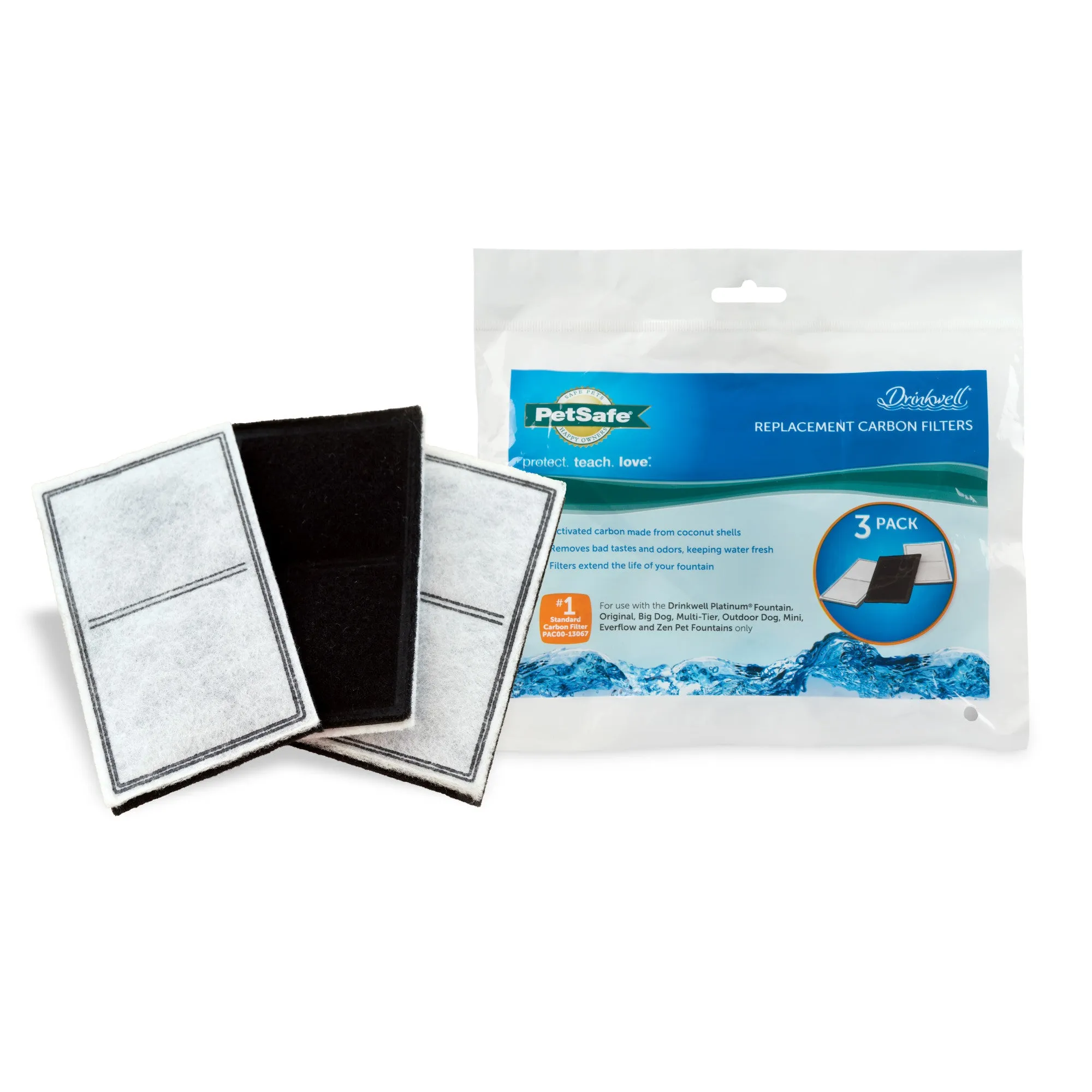 PetSafe Drinkwell Replacement Carbon Filters, 3-Pack