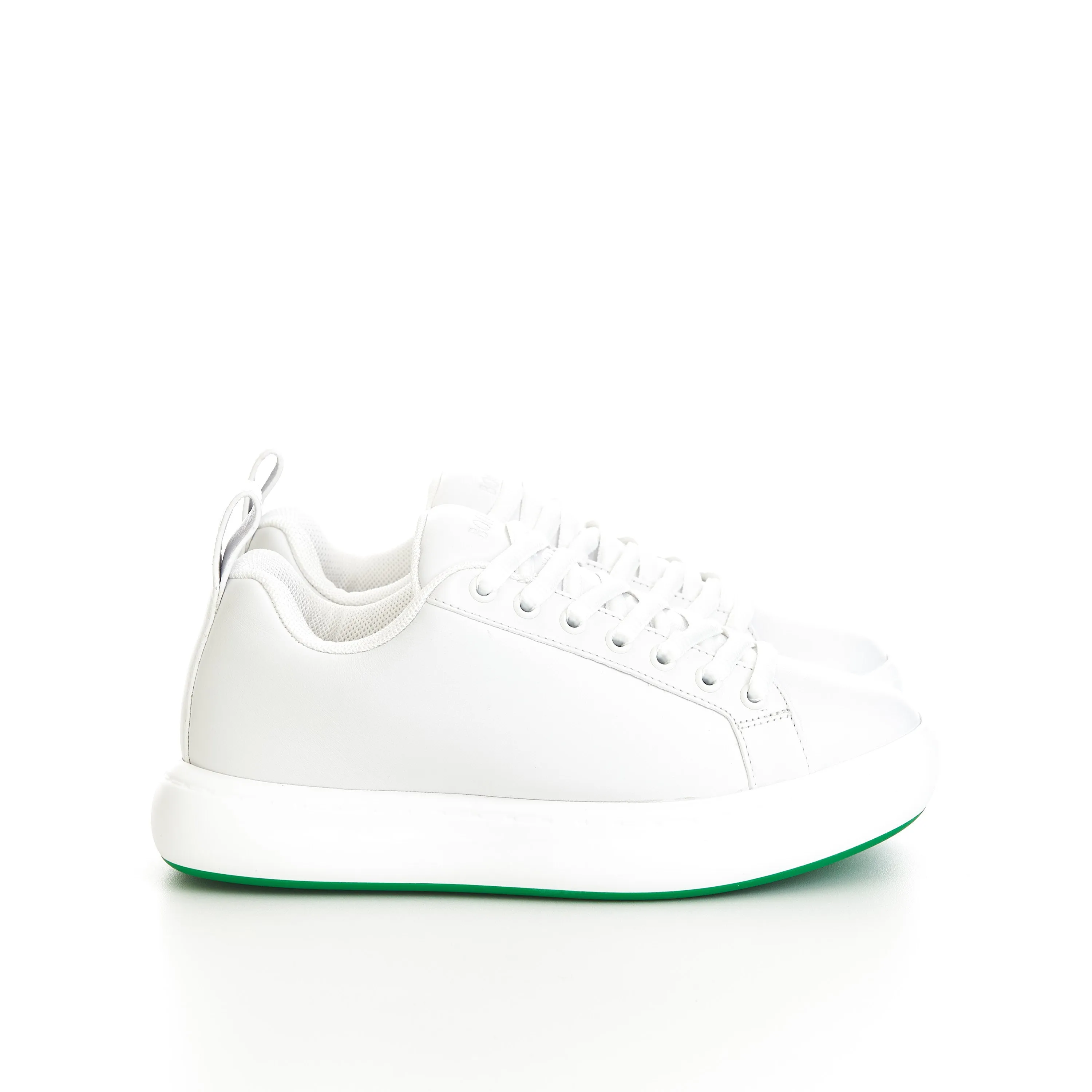 Pillow Sneaker In Optic White Leather