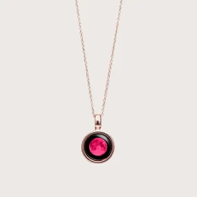 Pink Moon Sky Light Rose Gold Necklace