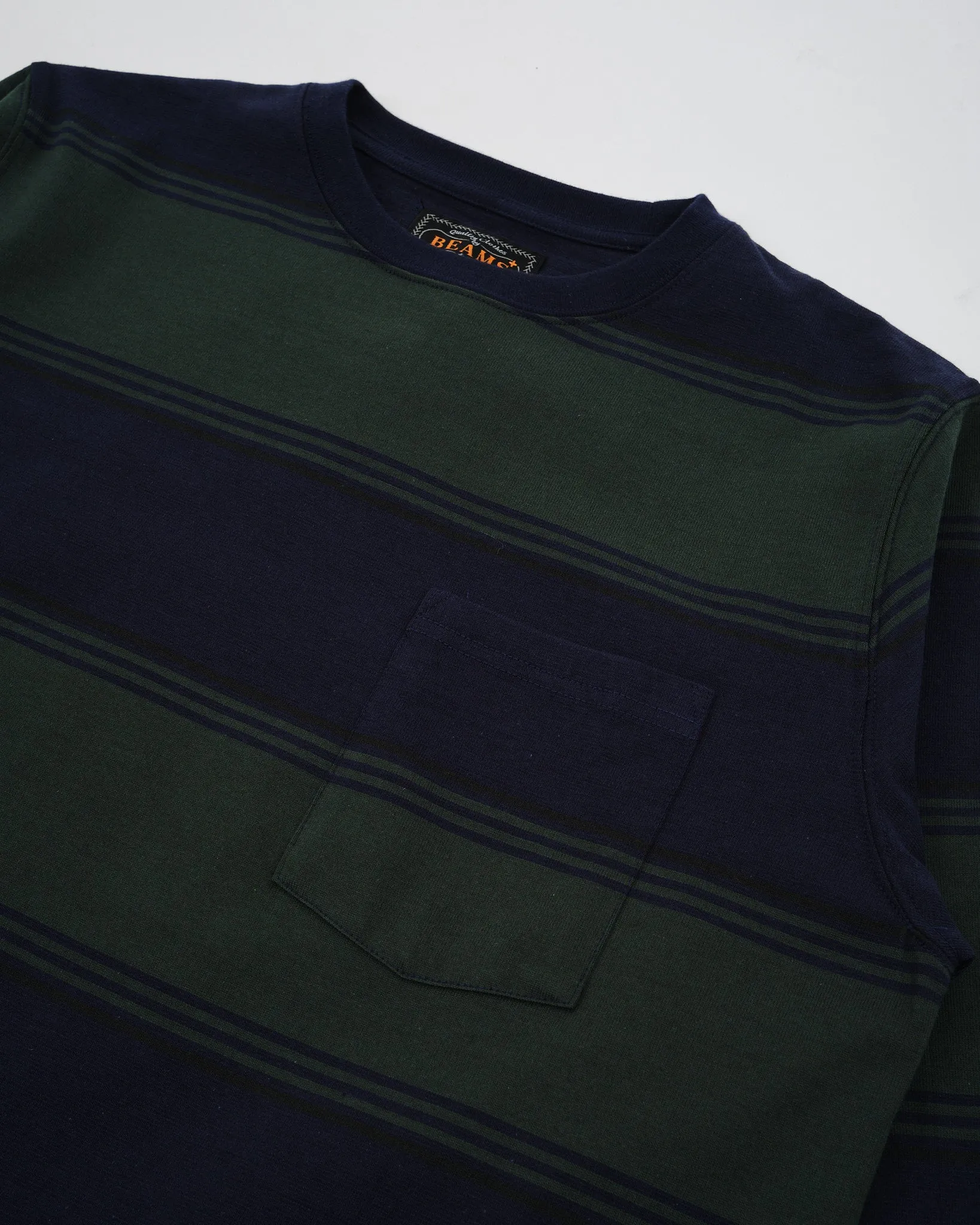 Pocket Tee Stripe Navy