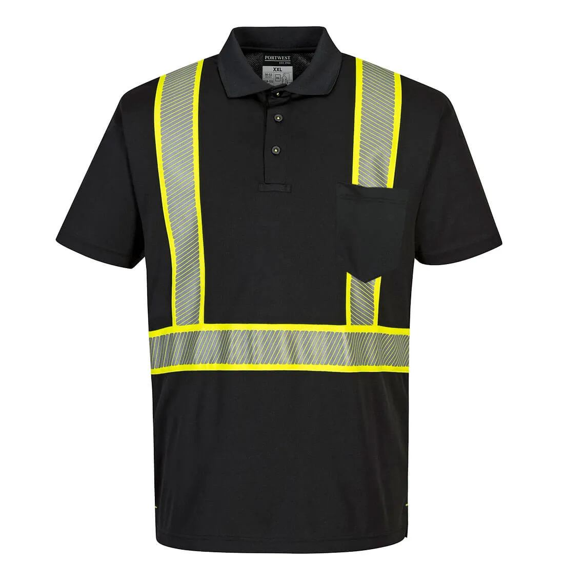 Portwest Iona Plus Polo Shirt Black