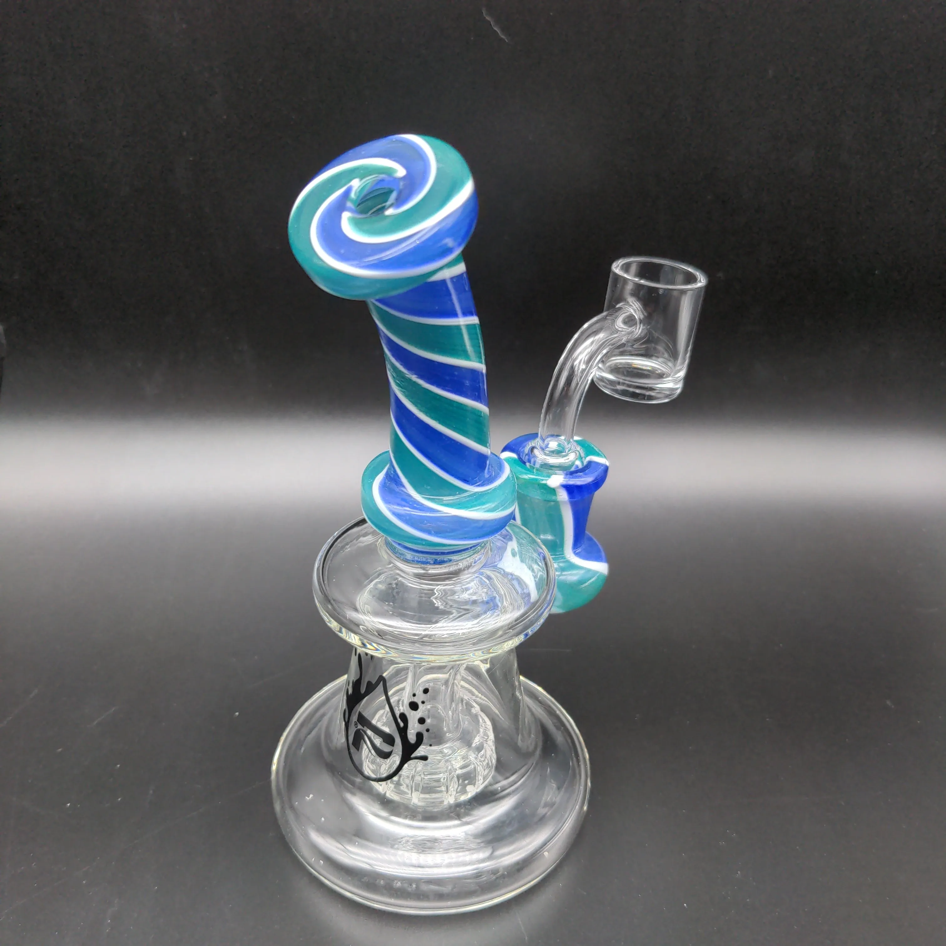 Pulsar Retro Stripe Swirl Mini Rig | 6 | 14mm