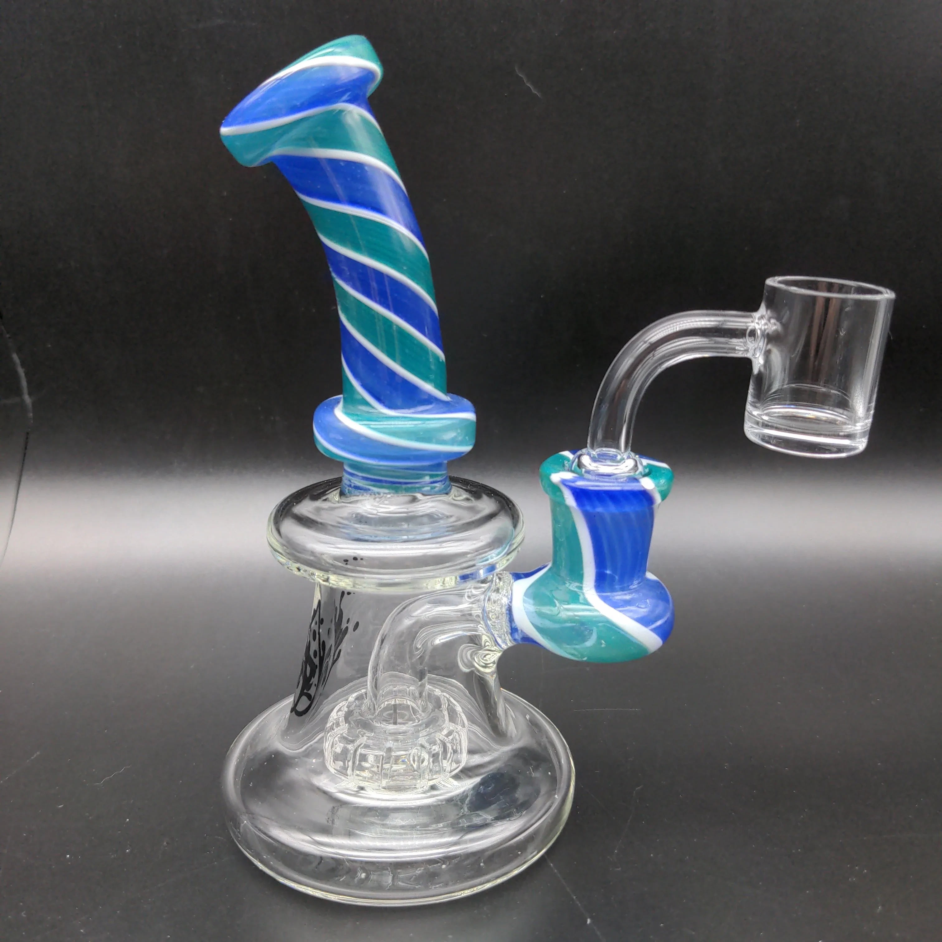 Pulsar Retro Stripe Swirl Mini Rig | 6 | 14mm