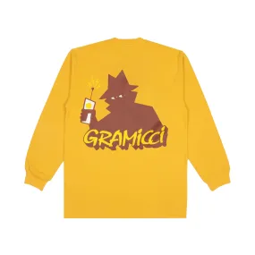 Real Bad Man x Gramicci Dude Records Long Sleeve Tee Mustard