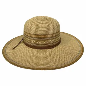 Saint Martin - Multicolor Flatbrim Sun Hat