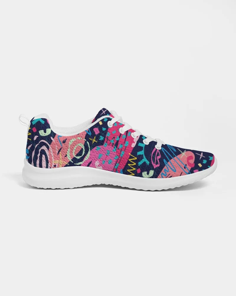 SMF Abstract Face Feminine Athletic Shoe