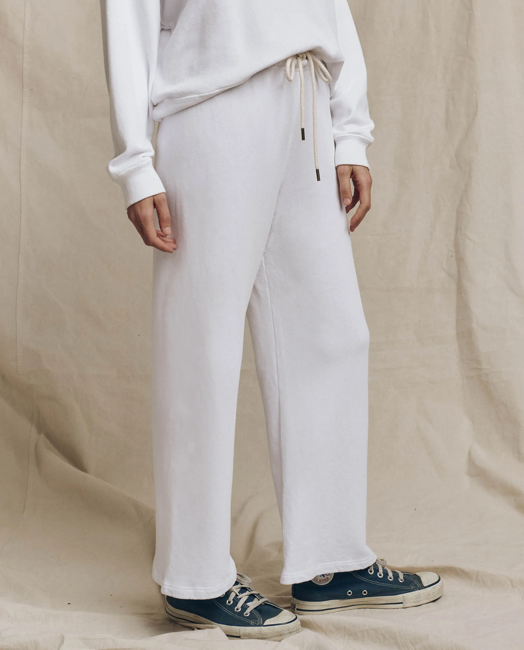 The Lap Sweatpant. Solid -- True White