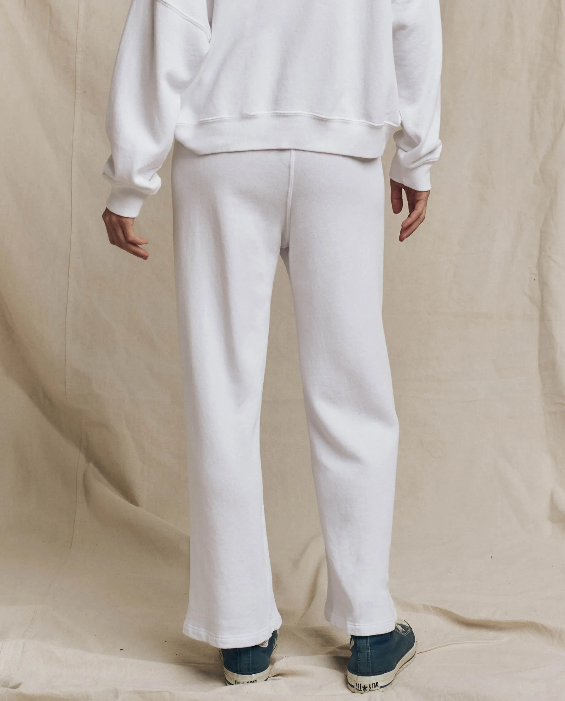 The Lap Sweatpant. Solid -- True White