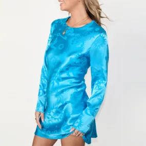 Turquoise Sundazed Summer Mini Soho Dress