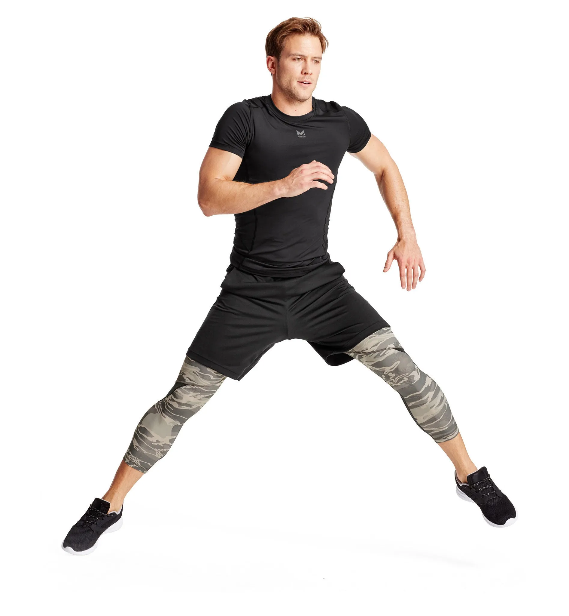 VaporActive Transformer 3/4 Training Tights | Moonless Night Camo