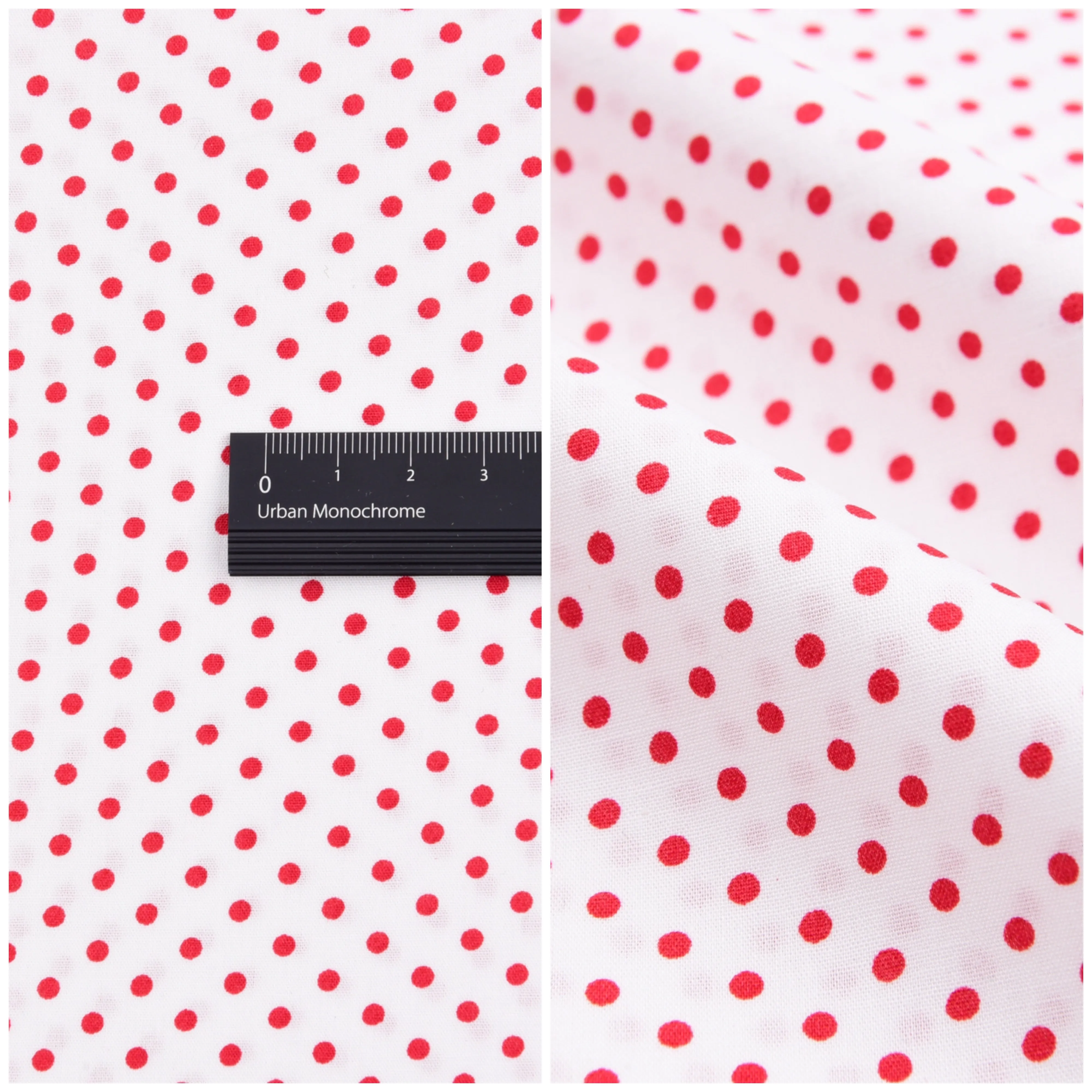 Vintage Dots Print  - Washed 100% Cotton Poplin  - 3106