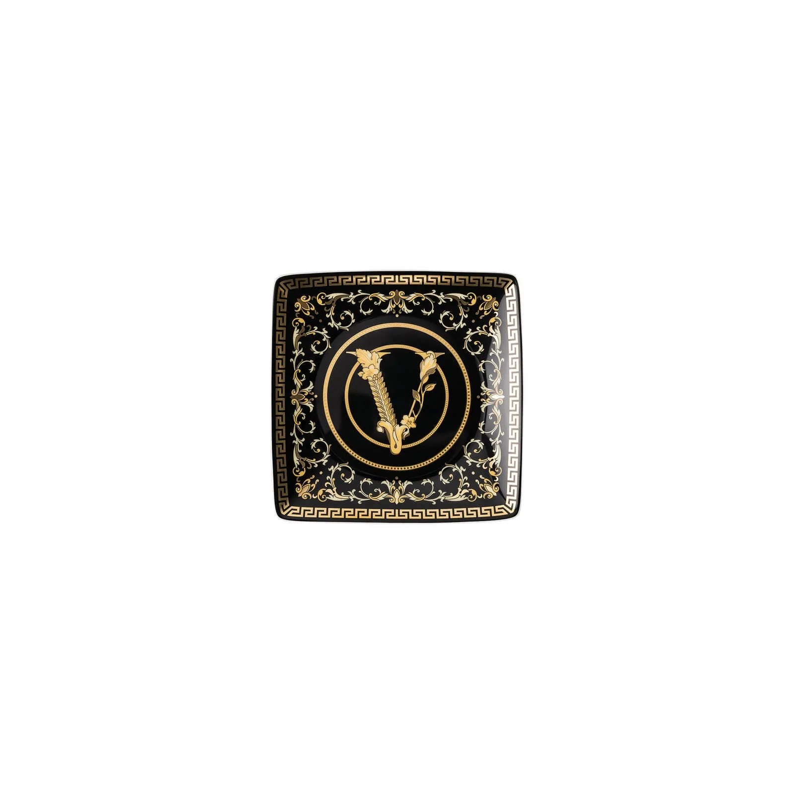 Virtus Gala Black- Canape Dish 4 3/4 in Square