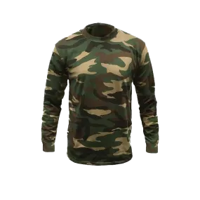 Woodland Camo Long Sleeve T-Shirt