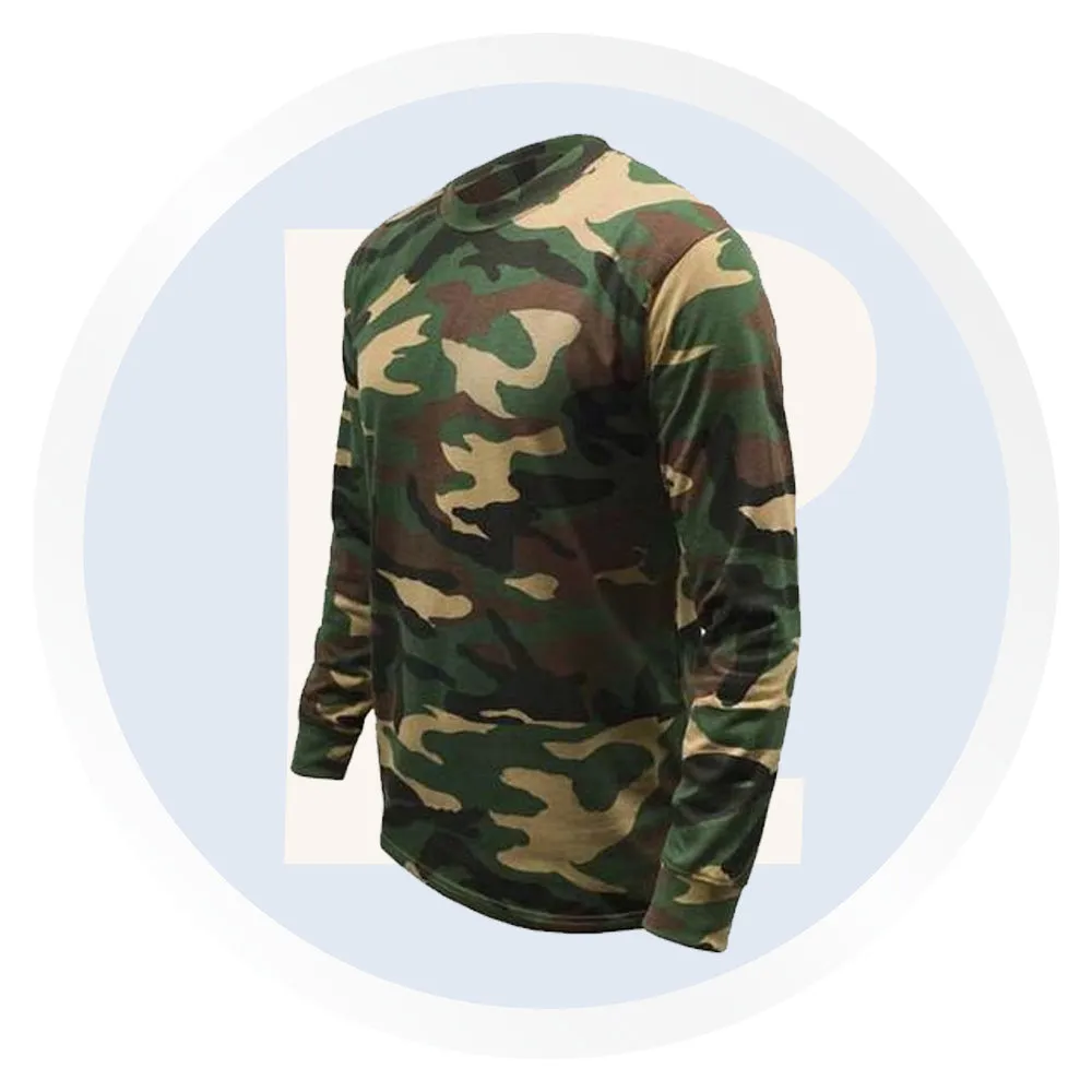 Woodland Camo Long Sleeve T-Shirt