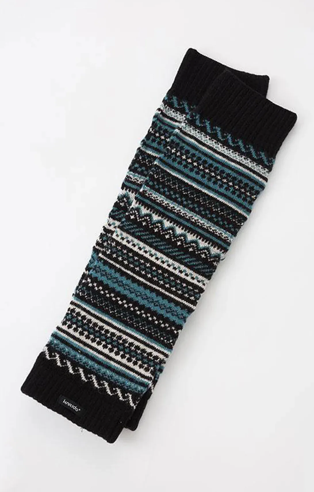 Wool Blend Fair Isle Leg Warmer