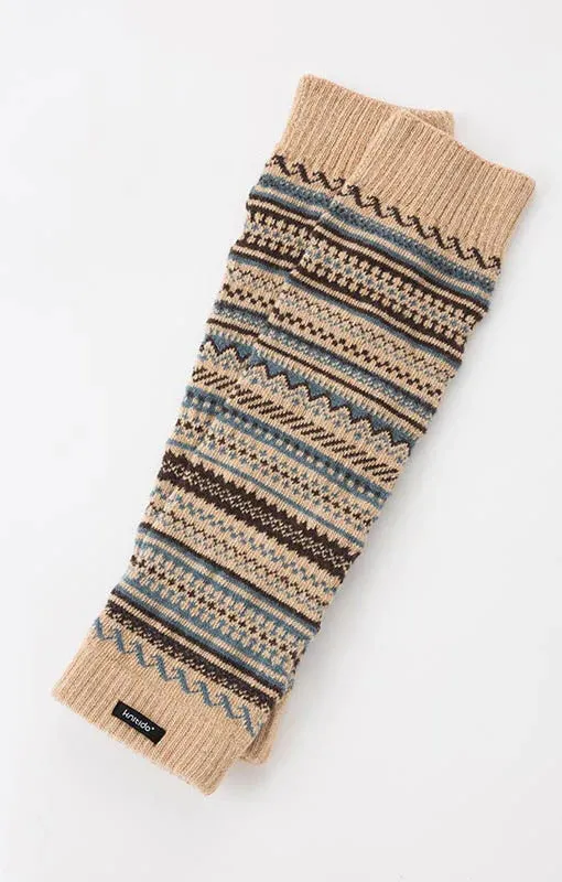 Wool Blend Fair Isle Leg Warmer