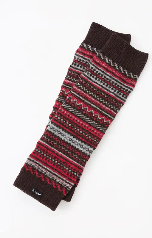 Wool Blend Fair Isle Leg Warmer